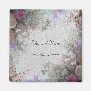 Cadeau de mariage romantique Aimant
