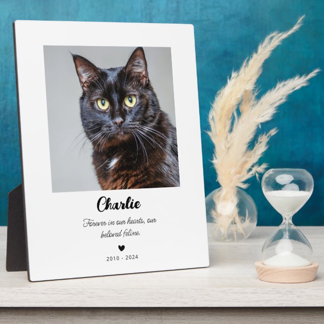 Cadeau de mémorial d'animal de compagnie | Plaque  (Côté)