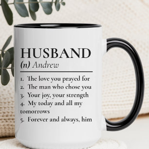 Cadeau de mug pour mari personnalisé pour annivers