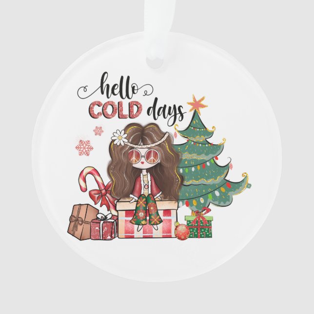 Cadeau de Noël Bonjour Jours Froids (devant)