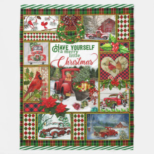 Cadeau de Noël Camion Rouge Voiture Couverture de 
