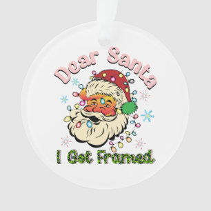 Cadeau de Noël Cher Père Noël Je Me Suis Encadré
