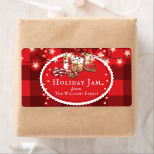 Cadeau de Noël Confiture Étiquette alimentaire p