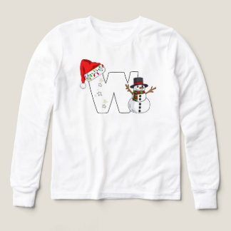 Cadeau de Noël lettre w blanche