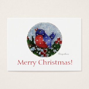 cadeau de Noël oiseau marque deux