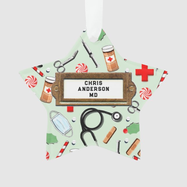 Cadeau de Noël personnalisé pour le médecin (devant)