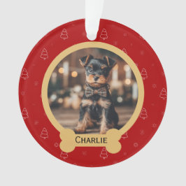 Cadeau de Noël pour chien rouge dénommé