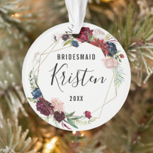 Cadeau de Noël pour Demoiselle d'Honneur   Demoise