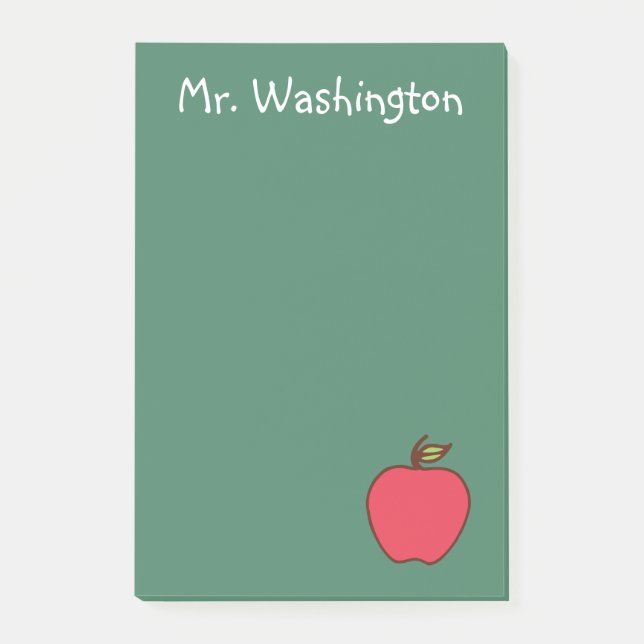 Cadeau de notes post-it personnalisées pour enseig (Devant)