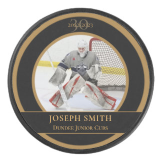 Cadeau de palet de hockey commémoratif personnalis