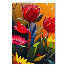 Cadeau de pensée avec fleurs