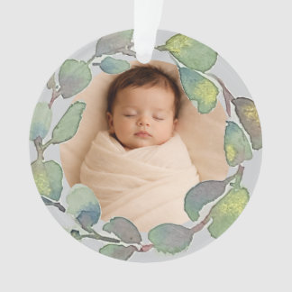 Cadeau de photo de bébé personnalisé à l'aquarelle