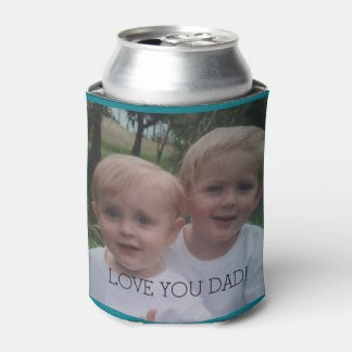 Cadeau de photo de papa glacière à bière Fête des 