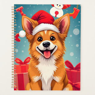 Cadeau de planificateur de chapeau de Noël de chie