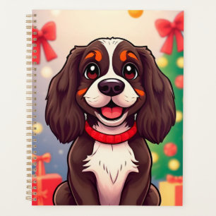 Cadeau de planificateur Ornement de chien de Noël
