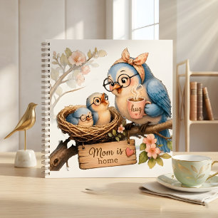 Cadeau de pochette à spirale pour cahier Maman est