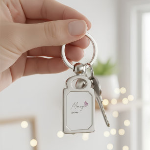 Cadeau de porte-clés personnalisé pour maman avec 