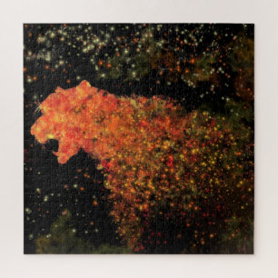 Cadeau de puzzle Space Tiger - Peinture