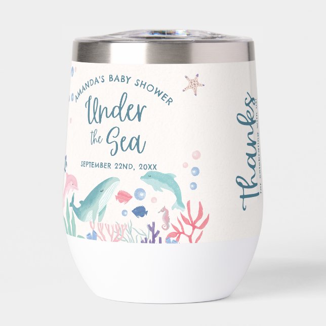 Cadeau de remerciement Baby Shower Sous l'océan (Avant)
