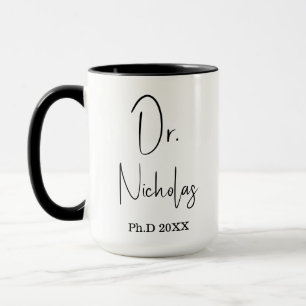 Cadeau de remise de diplôme de doctorat Tasse de d