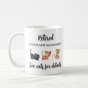 Cadeau de retraite pour Amoureux des chats, Mug de