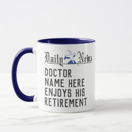 Cadeau de retraite pour un docteur en café Mug