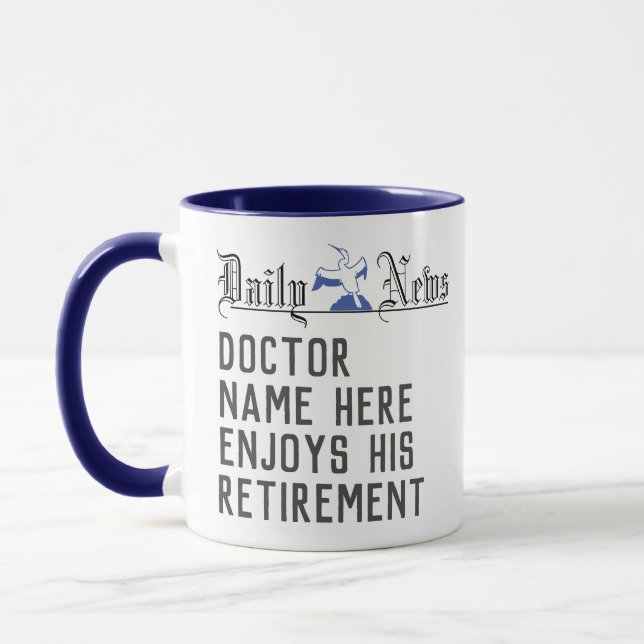 Cadeau de retraite pour un docteur en café Mug (Gauche)