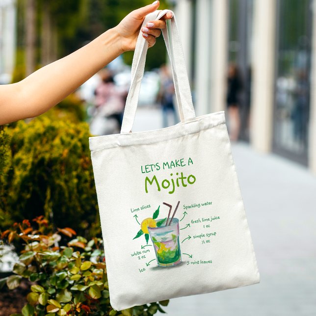 Cadeau de Sac fourre-tout de recettes Mojito amusa (Créateur téléchargé)