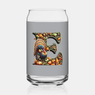 Cadeau de style Thanksgiving avec la lettre E 