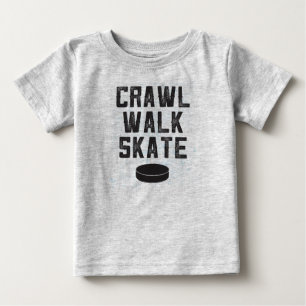 Cadeau de T-shirt de bébé de hockey sur glace de