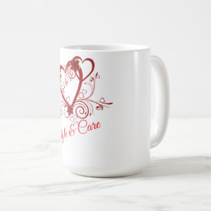 Cadeau de tasse à café graphique élégant en forme