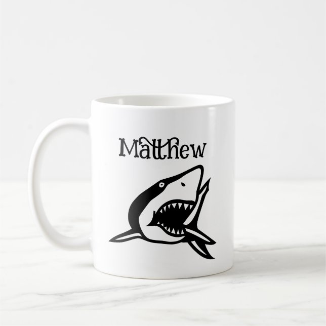Cadeau de tasse à café personnalisé avec dessin de (Gauche)