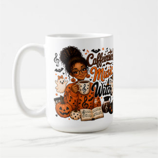 Cadeau de tasse de café Halloween sorcière de musi