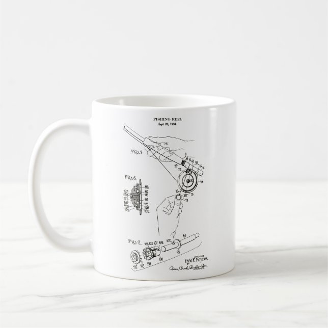 Cadeau de tasse de coffe d'attirails de pêche de (Gauche)
