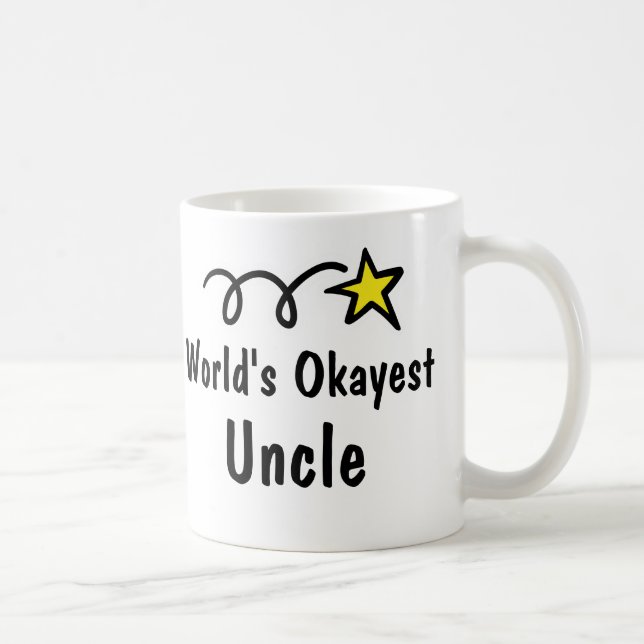 Cadeau de tasse d'oncle café d'Okayest du monde (Droite)