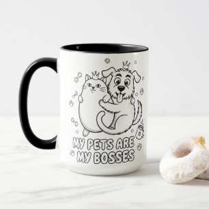 Cadeau de tasse Funny Cat et Dog pour les amoureux
