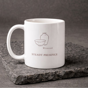 Cadeau de tasse minimaliste parrain/parrain chréti