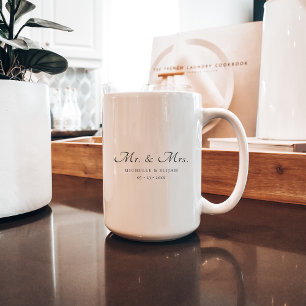 Cadeau de tasse pour couple Monsieur et Madame ave
