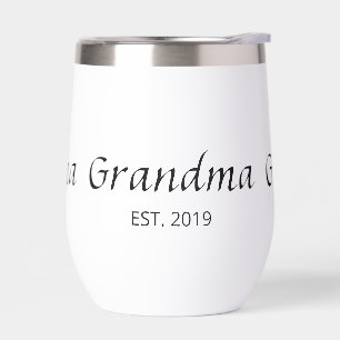 Cadeau de typographie établie grand-mère isolé