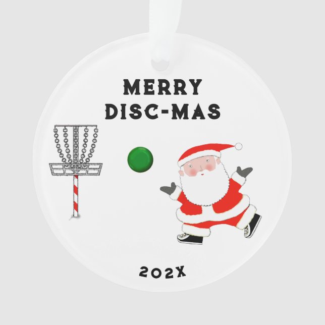 cadeau de vacances de golf sur disque personnalisé (devant)