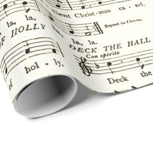 Cadeau Découvrir les Halls Feuille Musique Papier d'enve