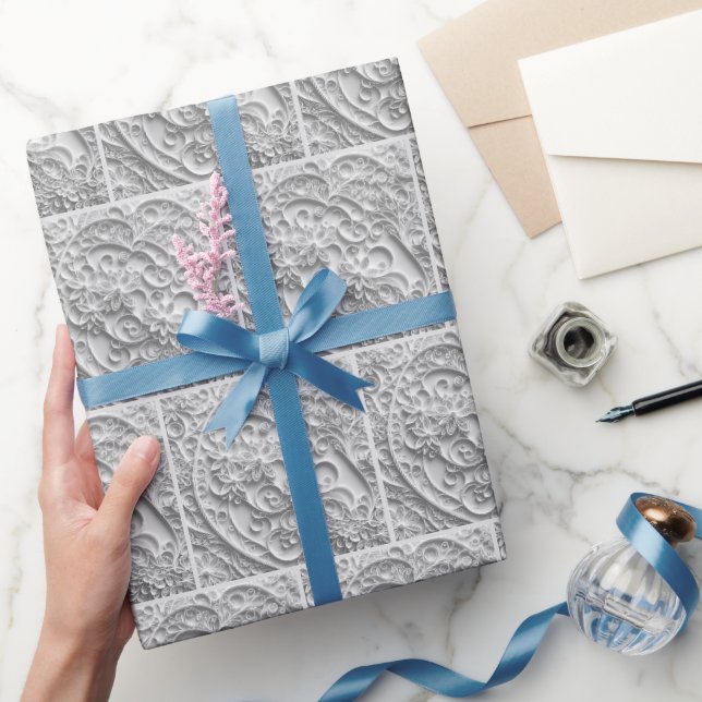Cadeau Design élégant de quadrillage papier nuptial (Cadeaux)