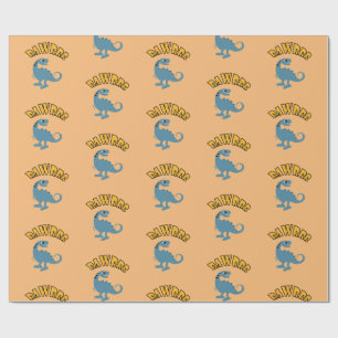 Cadeau Dinosaure de bébé - Papier d'enveloppement mat