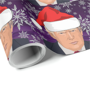 Cadeau DONALD TRUMP SANTA HAT CHRISTMAS Papier à envelopp