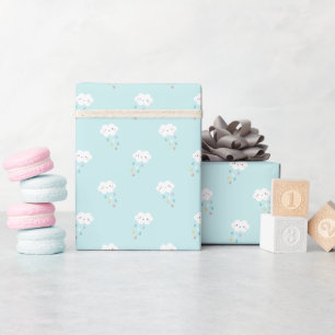Cadeau Douce Kawaii Cloud Motif Enveloppement papier roul