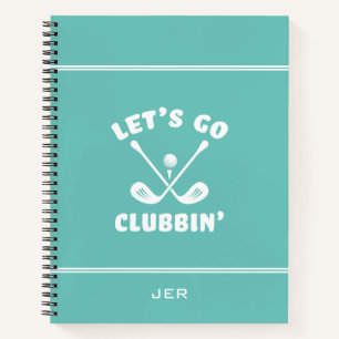 Cadeau drôle de golfeur Journal de golf de jour de