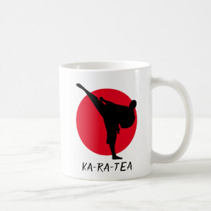 Cadeau drôle de tasse de café de karaté de
