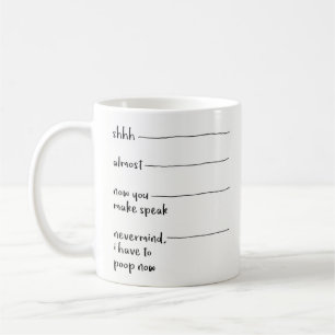 Cadeau drôle de tasse de café - vous pouvez parler