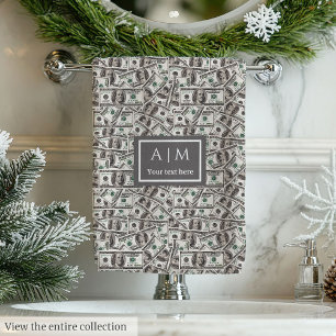 Cadeau drôle motif dollar moderne nom personnalisé