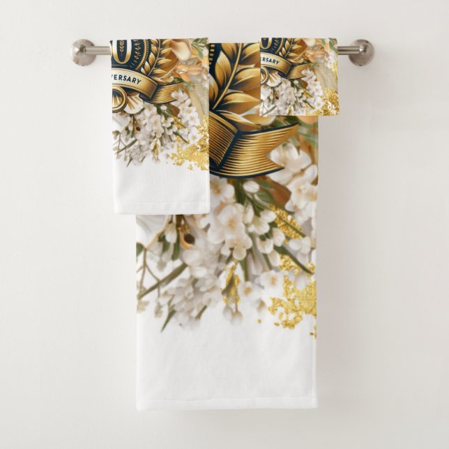 Cadeau du 50e anniversaire de la florale blanche e (En situation)